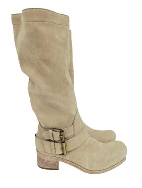 Vic Matie Snip Toe Harness Slip On Boots Cream 38